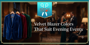 Elegant velvet blazer colours suitable for weddings and evening occasions